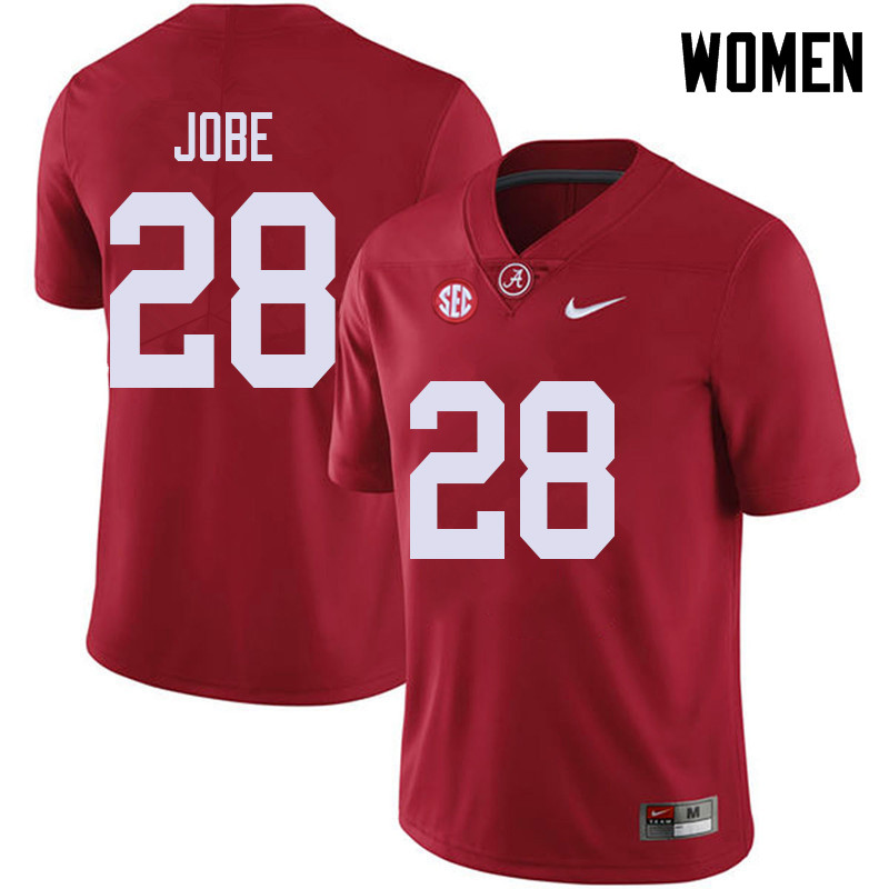 Women #28 Josh Jobe Alabama Crimson Tide College Football Jerseys Sale-Red